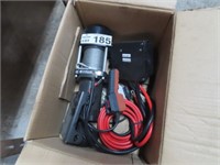 12 Volt Car Winch with Pendant Control (As New)