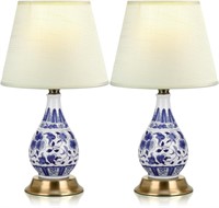 Rossesay 2pc Vintage Ceramic Lamps