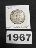 1929S Walking Liberty Half Dollar