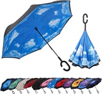 Anti-UV Inverted Umbrella w/ C-Handle