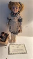 PORCELAIN DOLL New in Box HERITAGE COLLECTIBLE