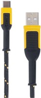 DEWALT 10 Ft. Reinforced Cable for USB-a to USB-C