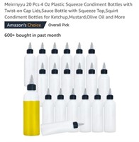 MSRP $18 15 Condiment Squeeze Bottles