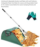 MSRP $35 Leaf Rake with Leaf Collector