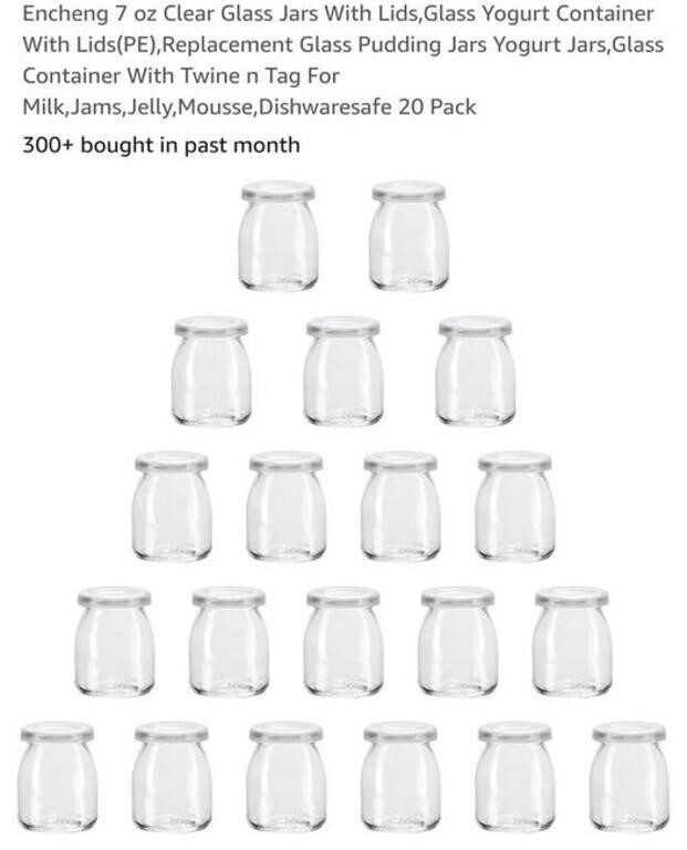 MSRP $24 24 Pack Clear Glass Jars
