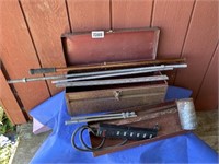 Metal Tool Box w/Outboard Throttle Extension,