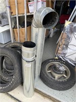 Galvanized Chimney Stack  (Tires Not Included)