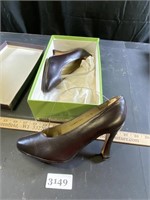 High Heeled Brown Shoes Size 5.5