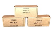 3 full boxes .45 cal ammunition Ball M1911