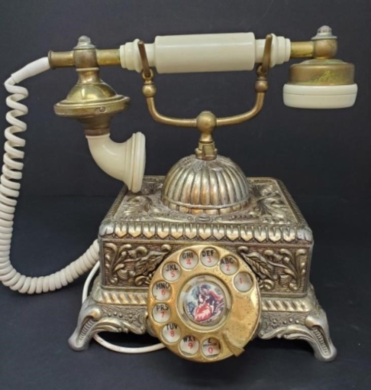 Vintage Brass Phone