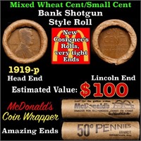 Lincoln Wheat Cent 1c Mixed Roll Orig Brandt McDon