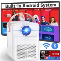 sainyer Smart Projector 4K Android System,...