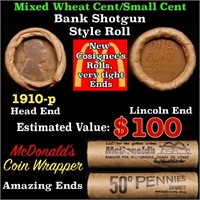 Lincoln Wheat Cent 1c Mixed Roll Orig Brandt McDon