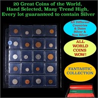 20 Great Coins of the World, hand selected, many t