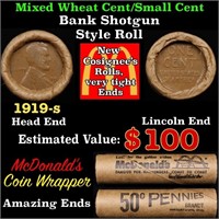 Lincoln Wheat Cent 1c Mixed Roll Orig Brandt McDon