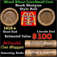 Lincoln Wheat Cent 1c Mixed Roll Orig Brandt McDon