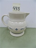 Longaberger Pottery Water Pitcher - Blue