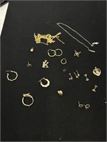 Collectable gold pieces 10.5 gram 10 & 14K